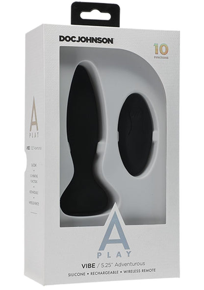 A-Play Adventurous Anal Plug with Remote Control - Black