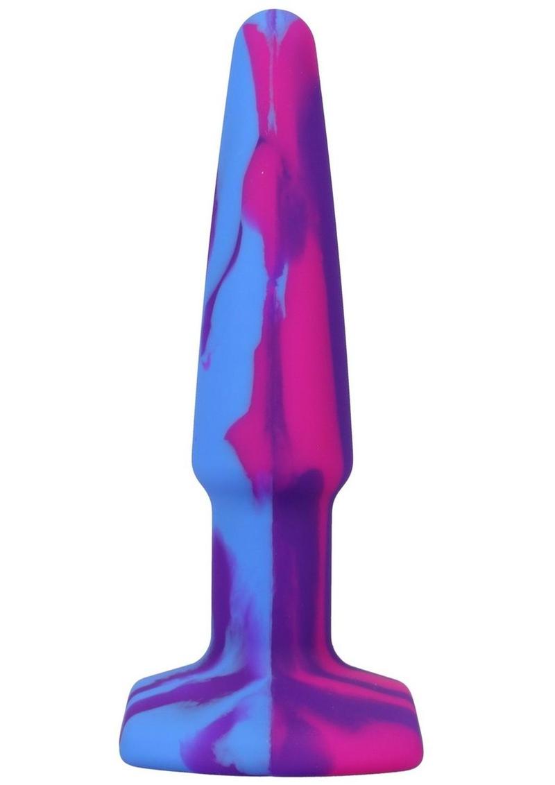 A-Play Groovy Silicone Anal Plug 4in - Fuschia