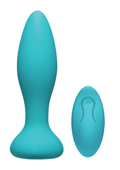 A-Play Vibe Experienced Anal Plug with Remote Control - Teal