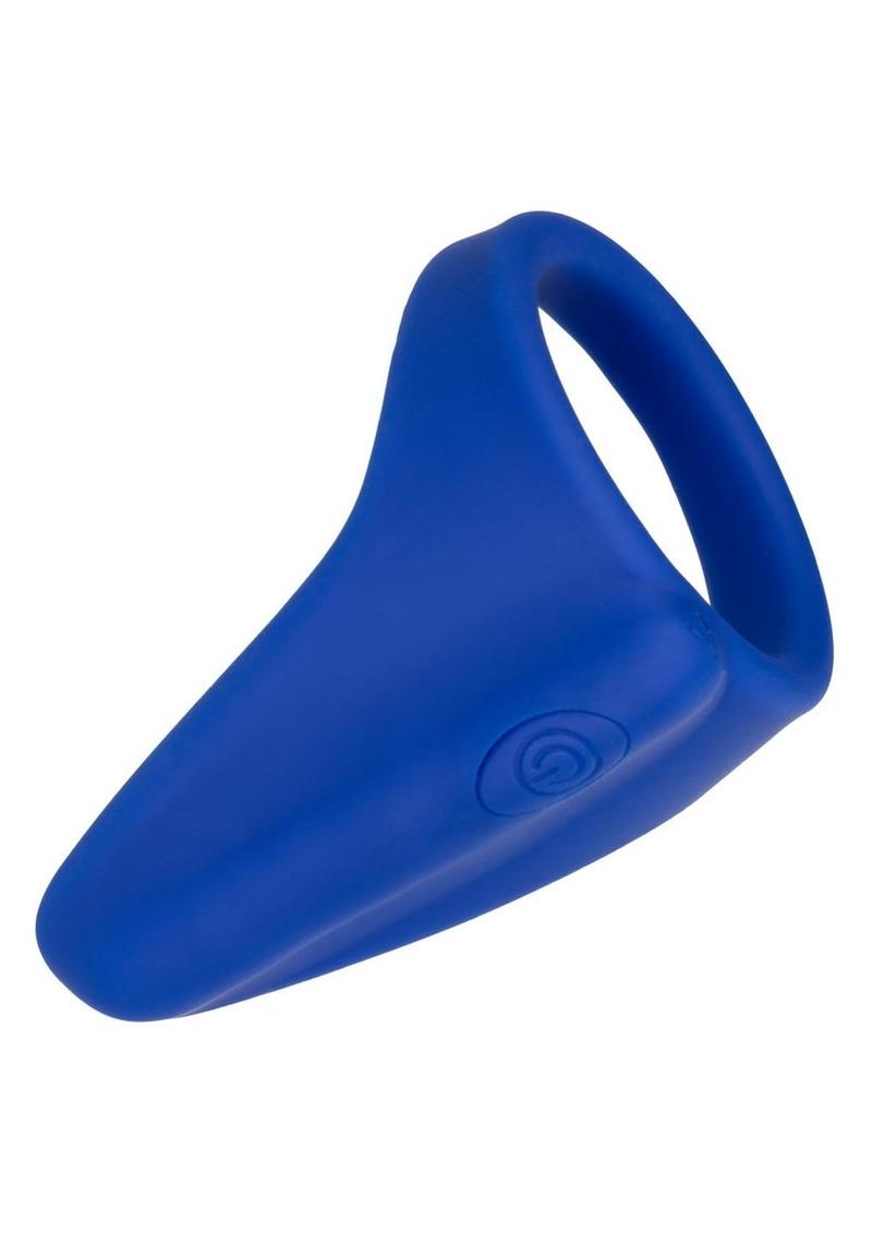 Admiral Liquid Rechargeable Silicone Vibrating Perineum Massager and Cock Ring - Blue