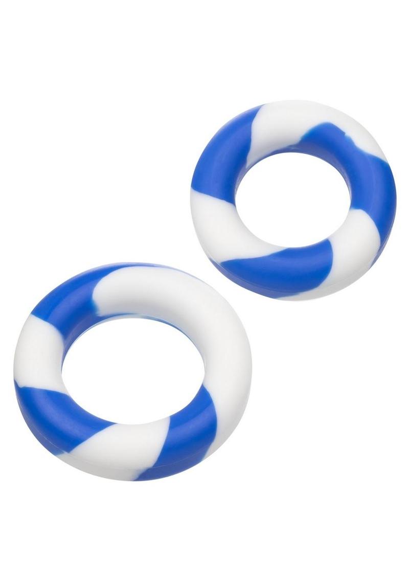 Admiral Silicone Cock Ring - Multicolor - 2 Piece Set