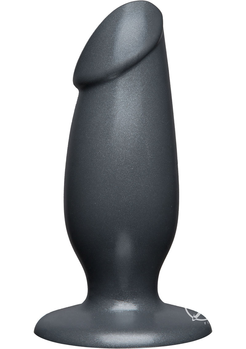 American Bombshell Fat Man Dildo - Grey/Gun Metal - 7in