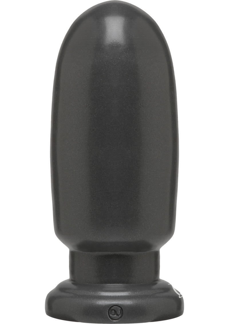 American Bombshell Shell Shock Anal Plug - Grey/Gun Metal - Large