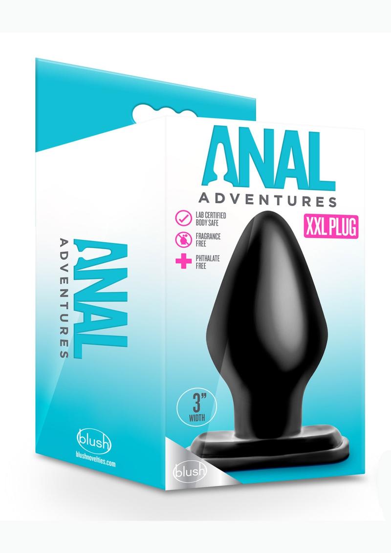 Anal Adventures XXL Butt Plug - Black