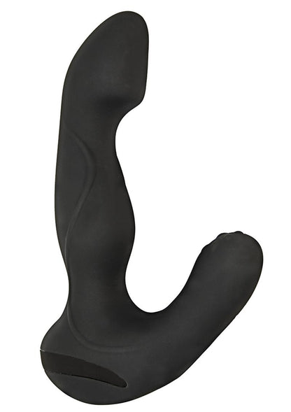 Anal-Ese Collection Rotating P-Spot Silicone Rechargeable Vibrator - Black