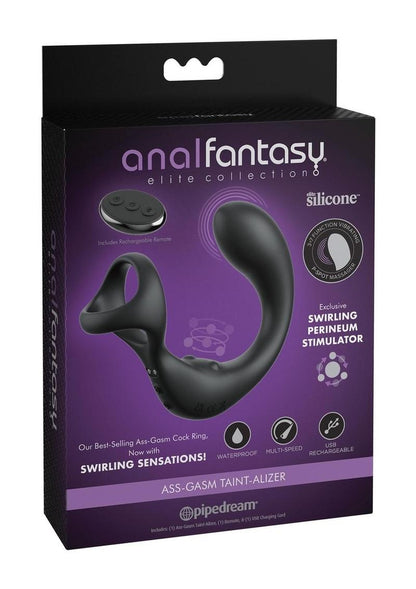 Anal Fantasy Elite Ass-Gasm Taint-Alizer Rechargeable Silicone Prostate Stimulator