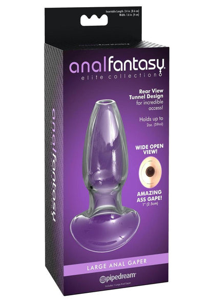 Anal Fantasy Elite Large Anal Gaper Glass Open Tunnel - Large