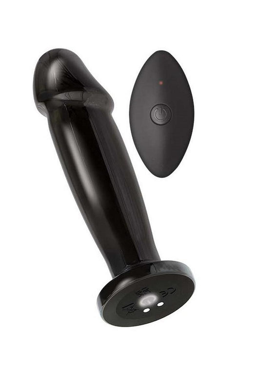 Ass-Sation Remote Control Vibrating Metal Anal Ecstasy - Black/Metal