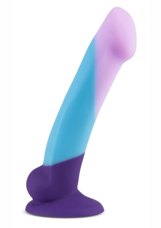 Avant D16 Purple Haze Silicone Dildo - Multicolor - 6.5in