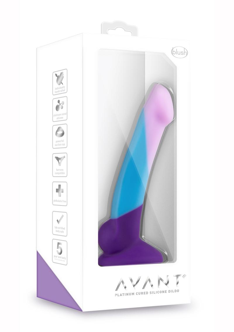 Avant D16 Purple Haze Silicone Dildo - Multicolor - 6.5in