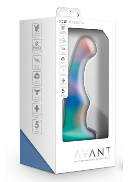 Avant Opal Dreams Silicone Dildo - Aqua/Blue