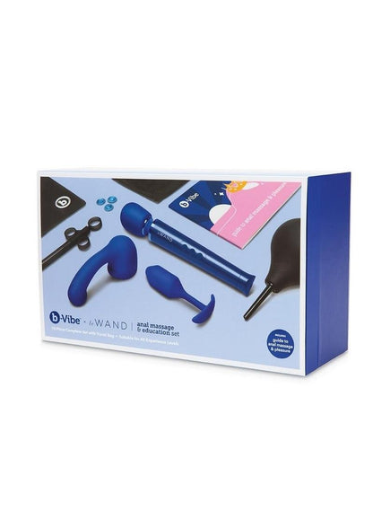 B-Vibe Anal Massage and Education - Blue/Navy Blue - Set