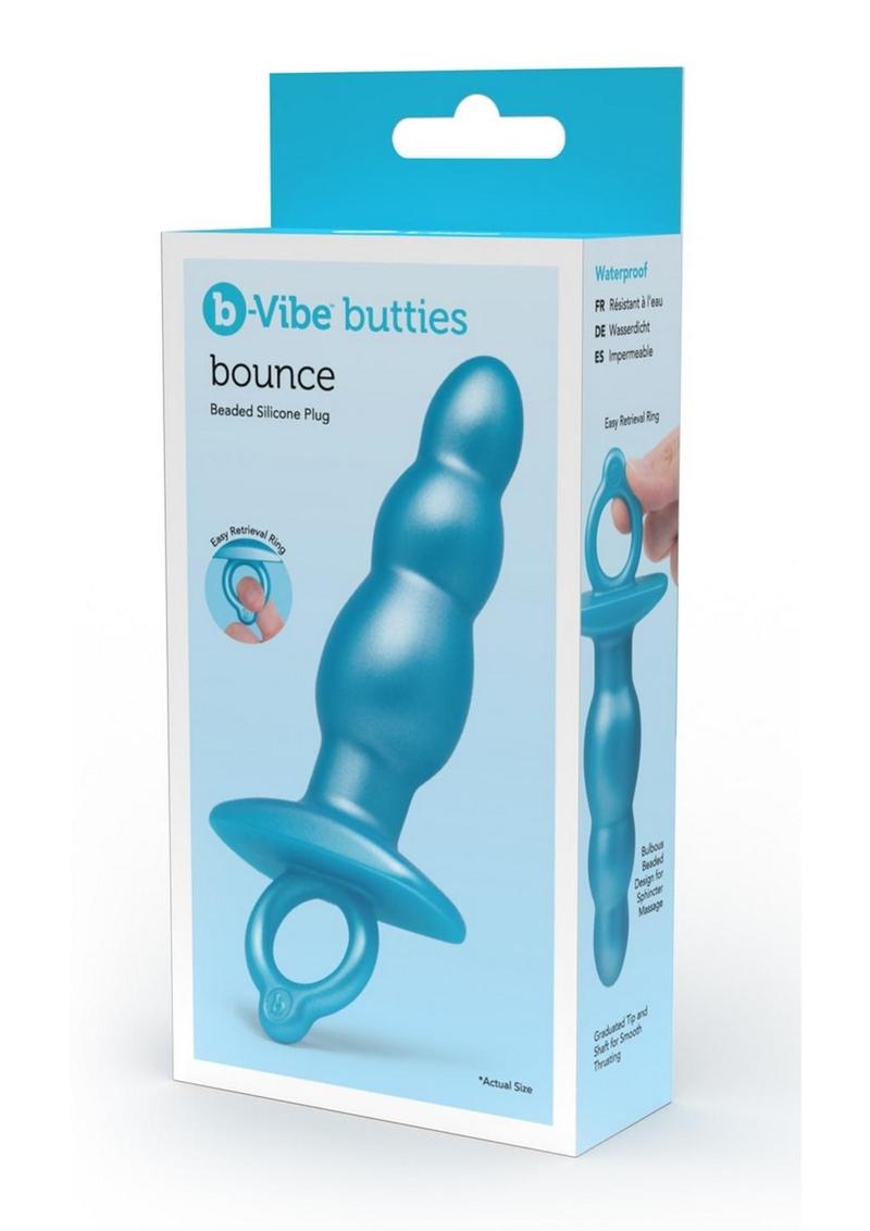 B-Vibe Bounce Silicone Plug - Blue