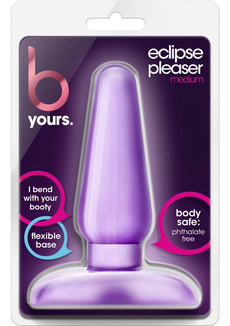 B Yours Eclipse Pleaser Butt Plug - Purple - Medium