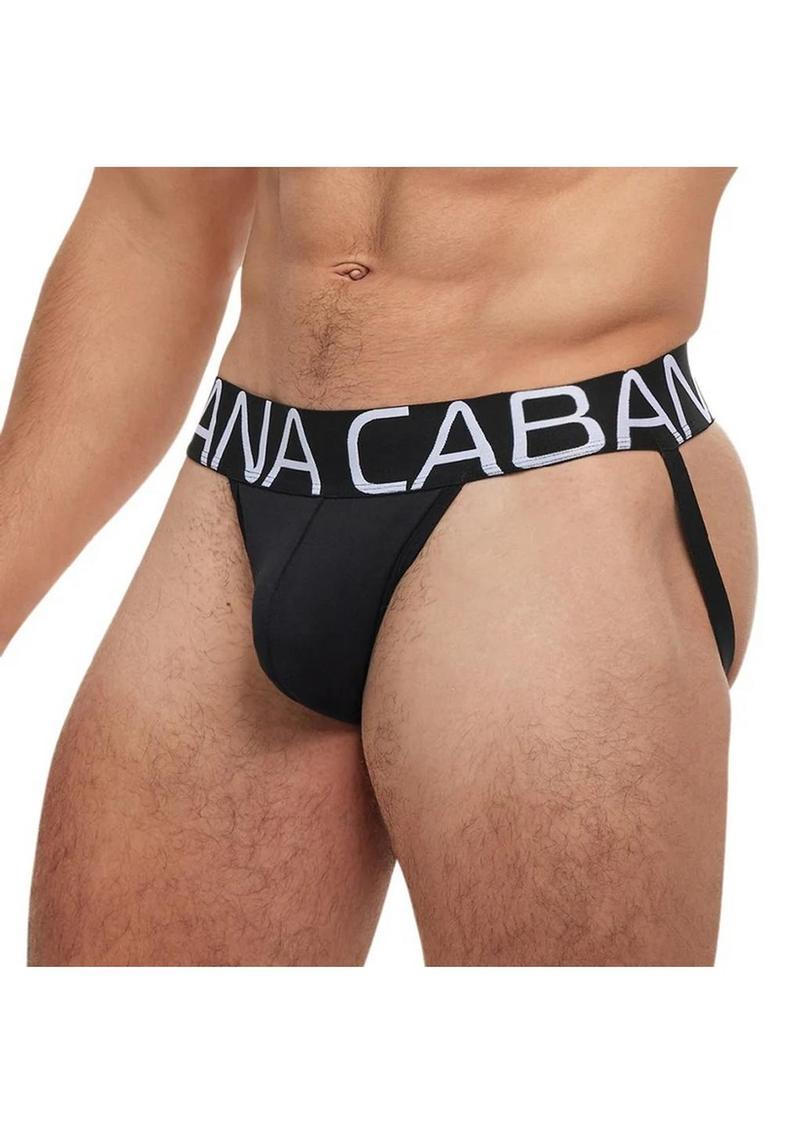 Banana Cabana Jock - Black - Large/Medium