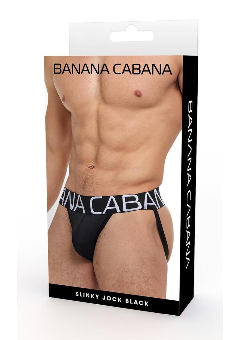 Banana Cabana Jock - Black - Medium/Small