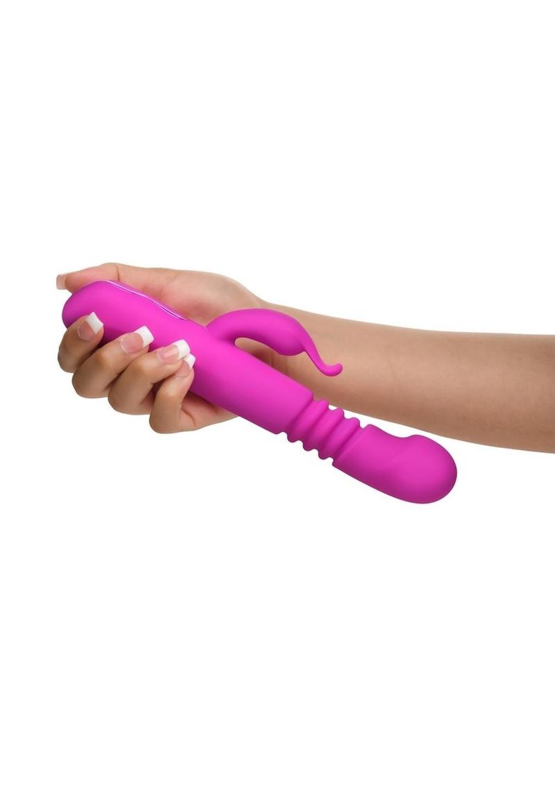 Bang! Thrusting Rechargeable Silicone Rabbit Vibrator