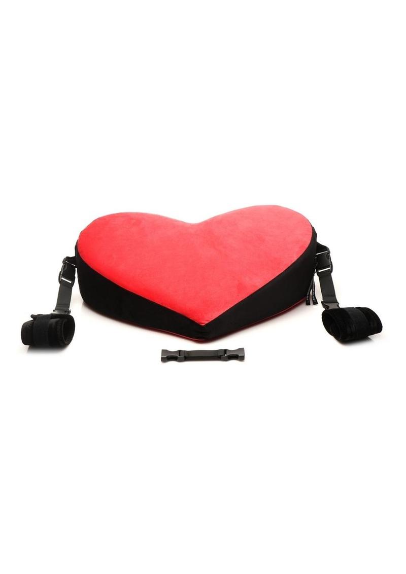 Bedroom Bliss Bondage Love Pillow - Black/Red