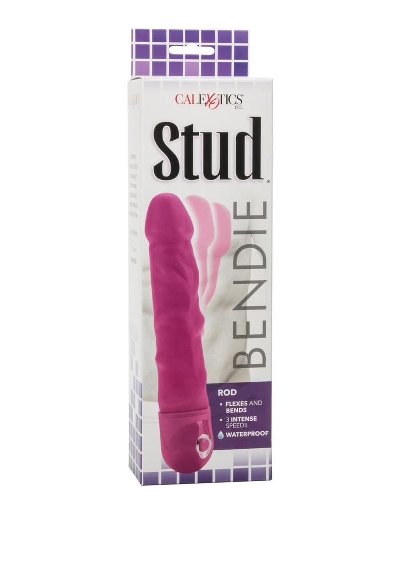 Bendie Stud Rod Vibrator - Pink