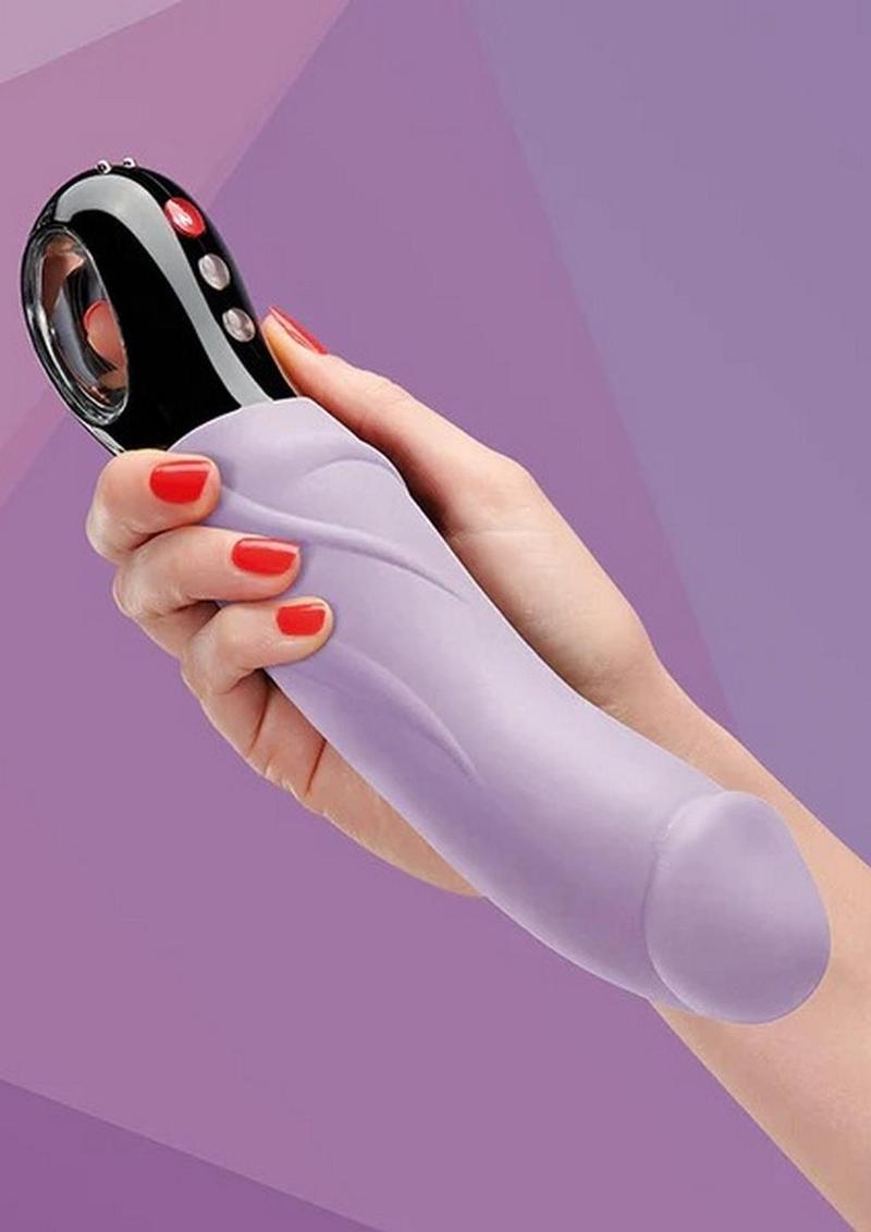 Big Boss G5 Vibrating Silicone Dildo - Amethyst