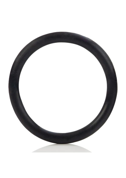 Black Rubber Cock Ring - Black - Large