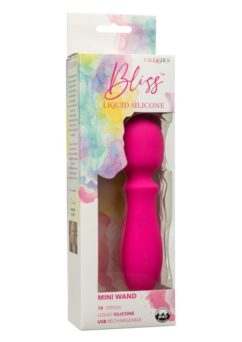 Bliss Liquid Silicone Rechargeable Mini Wand - Pink