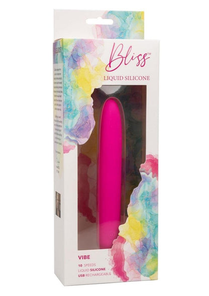 Bliss Liquid Silicone Rechargeable Vibrator - Pink