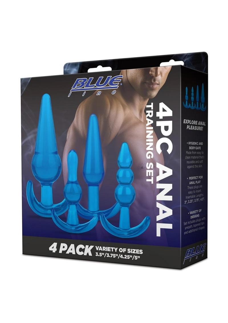 Blue Line Anal Training - Blue - 4 Piece/Set