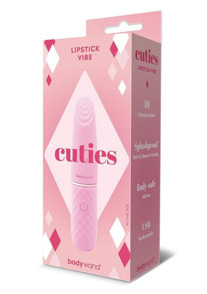 Bodywand Cuties Lipstick Rechargeable Silicone Bullet - Pink