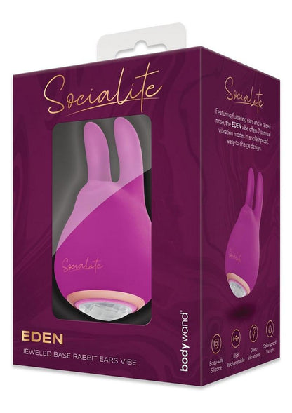 Bodywand Socialite Eden Rechargeable Silicone Clit Stimulator - Gold/Purple