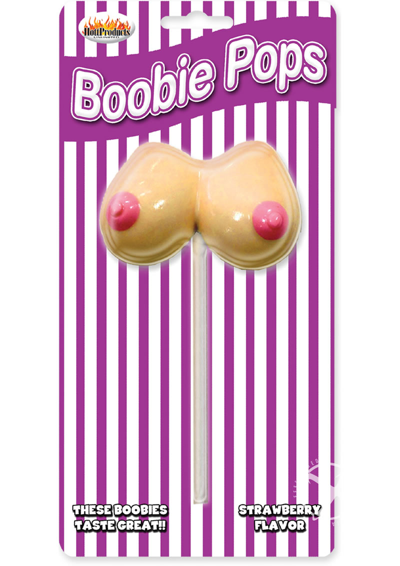 Boobie Pops Lollipop - Strawberry