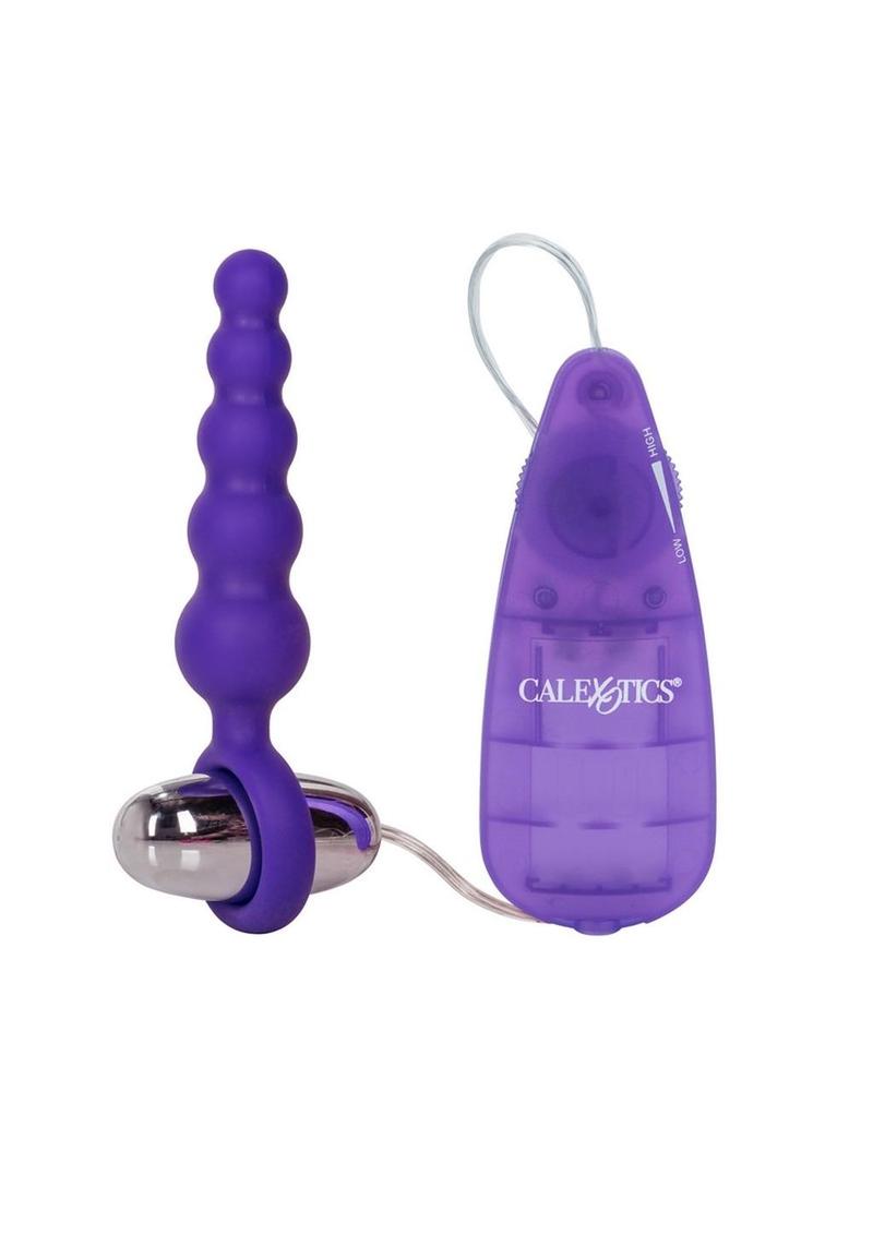 Booty Call Booty Shaker Silicone Vibrating Butt Plug with Remote Control - Purple