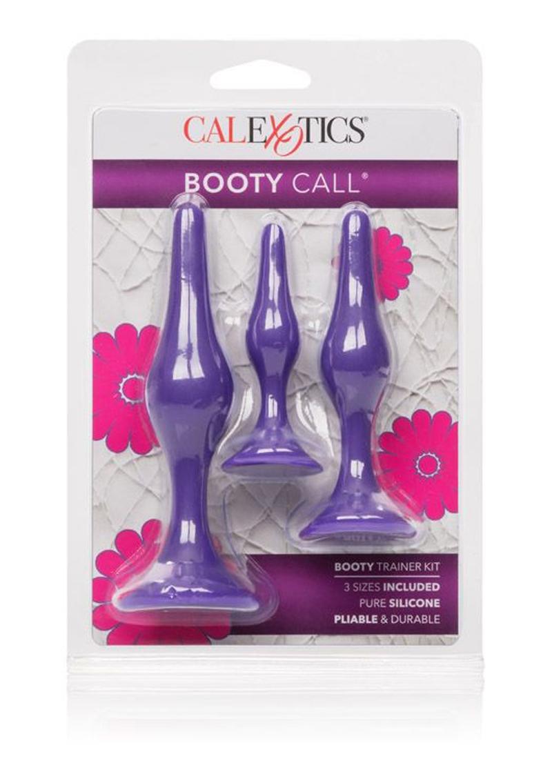 Booty Call Booty Trainer Starter Kit Silicone Anal Plugs 3 Assorted Sizes - Purple