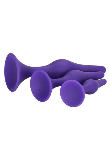 Booty Call Booty Trainer Starter Kit Silicone Anal Plugs 3 Assorted Sizes