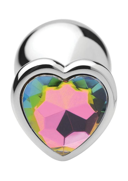 Booty Sparks Rainbow Prism Heart Anal Plug