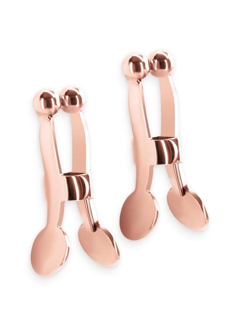 Bound Nipple Clamps C1 - Metal/Rose Gold