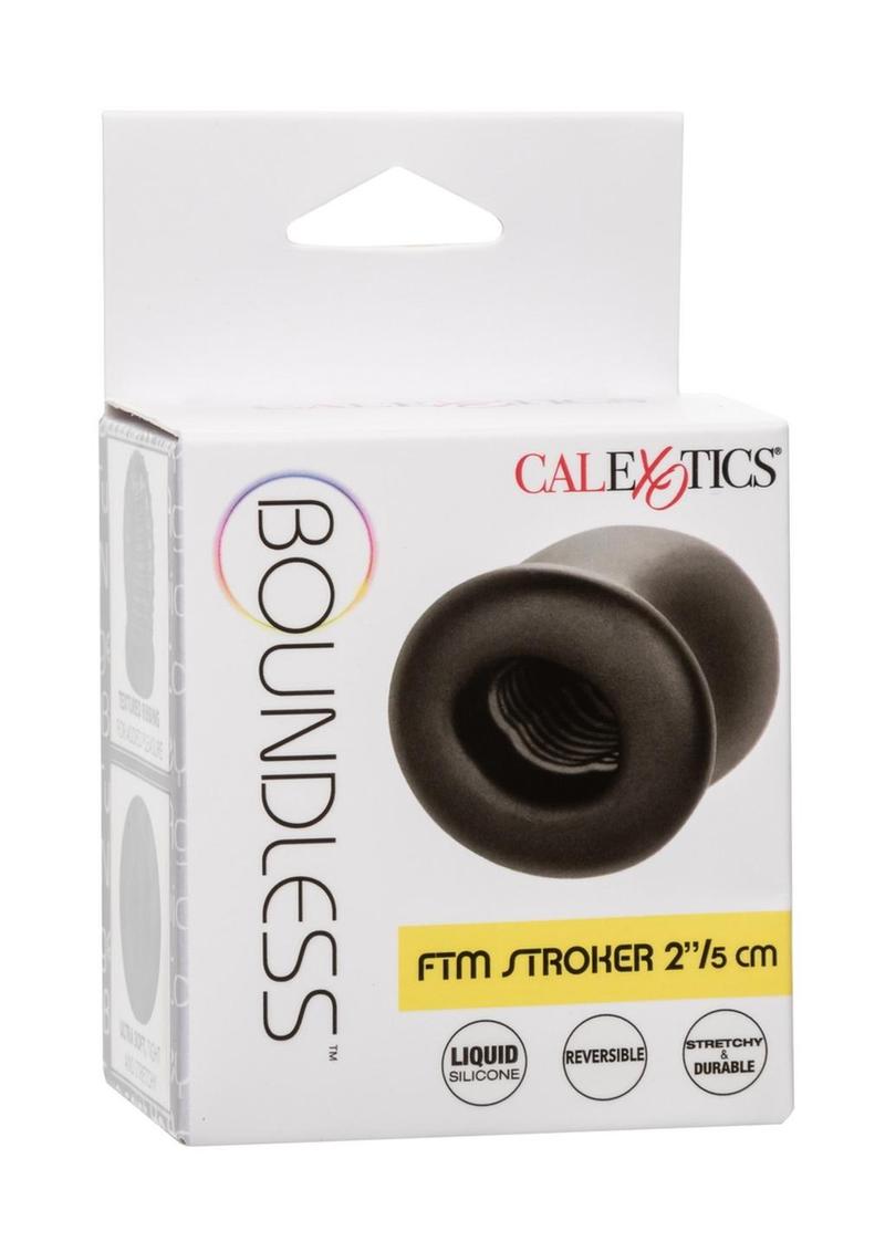 Boundless Ftm Stroker - Black - 2in/5cm