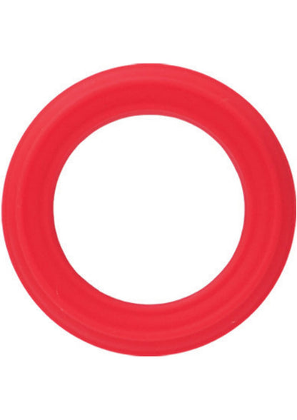 Caesar Silicone Cock Ring - Red