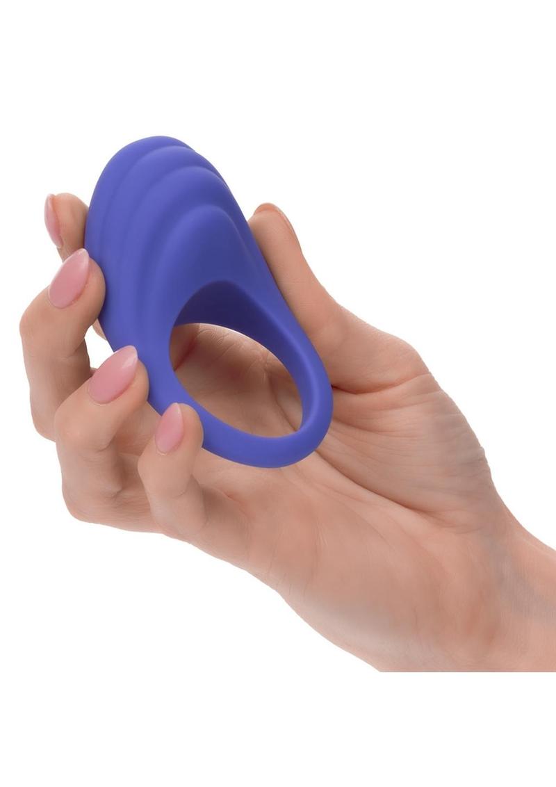 Calexotics Connect Couples Ring Rechargeable Silicone App Compatible Cock Ring with Remote