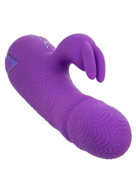 California Dreaming Manhattan Beach Marvel Rechargeable Silicone Dual Vibrator - Purple