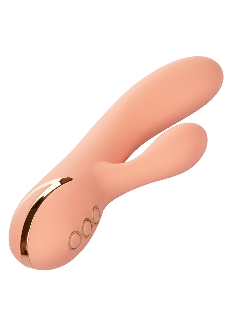 California Dreaming Monterey Magic Silicone Rechargeable Rabbit Vibrator - Orange