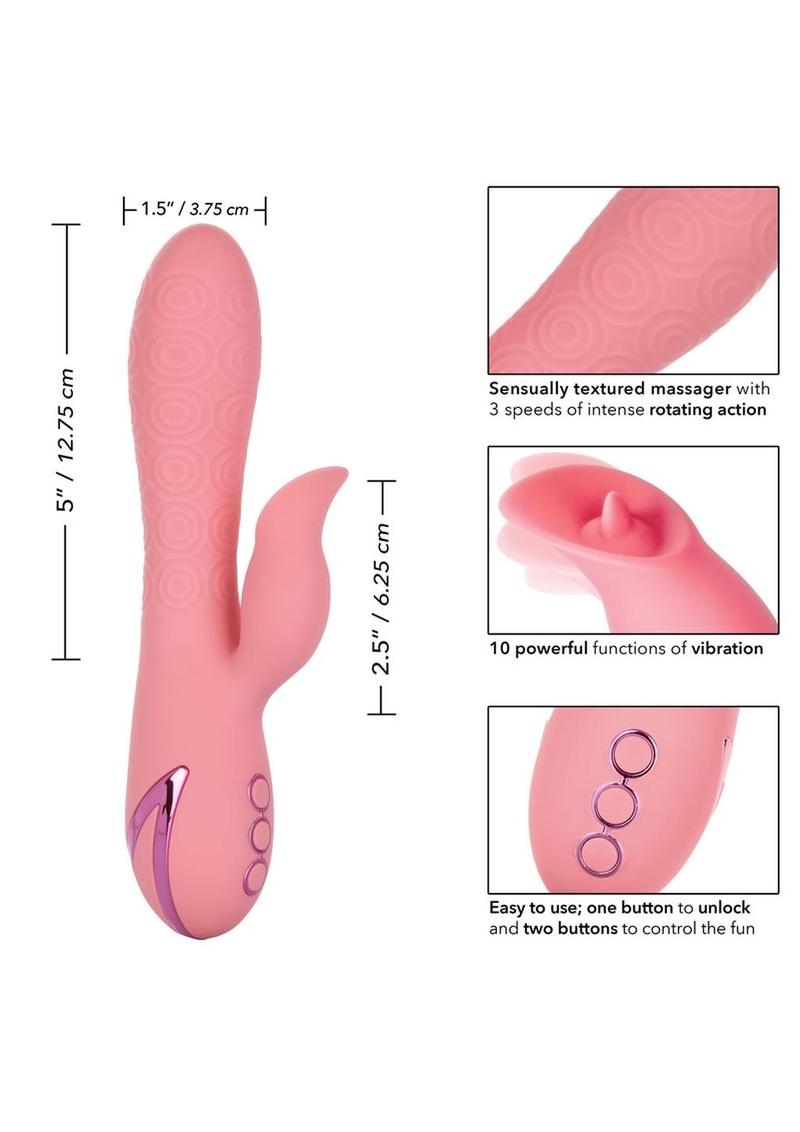 California Dreaming Pasadena Player Rechargeable Rotating Silicone Vibrator