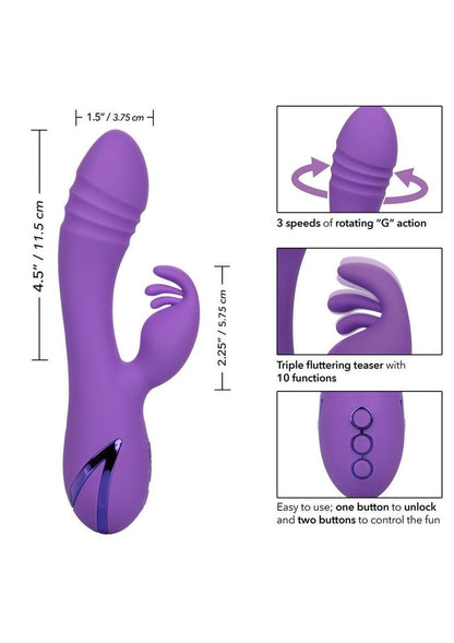 California Dreaming West Coast Wave Rider Silicone Rechargeable Rabbit Vibrator