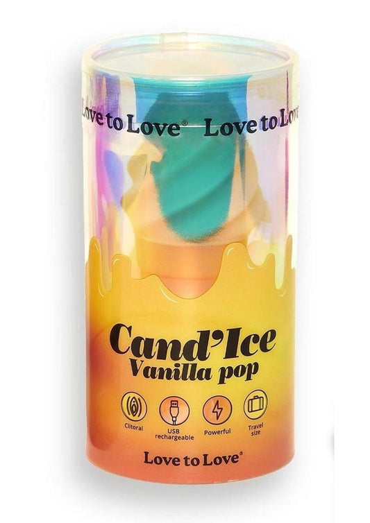 Cand'ice Rechargeable Silicone Clitoral Stimulator - Vanilla Pop - Vanilla