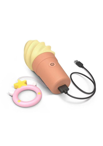 Cand'ice Rechargeable Silicone Clitoral Stimulator - Vanilla Pop