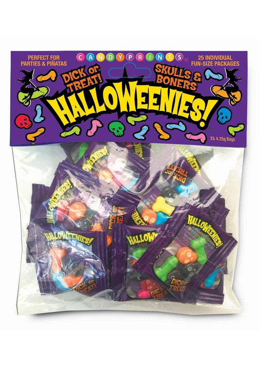 Candy Prints Halloweenies! Minis - Assorted Colors - 25 Packs/Per Bag