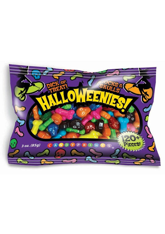 Candyprints Halloweenies! Multicolor Candies - Assorted Colors - 120 Pieces Per Bag