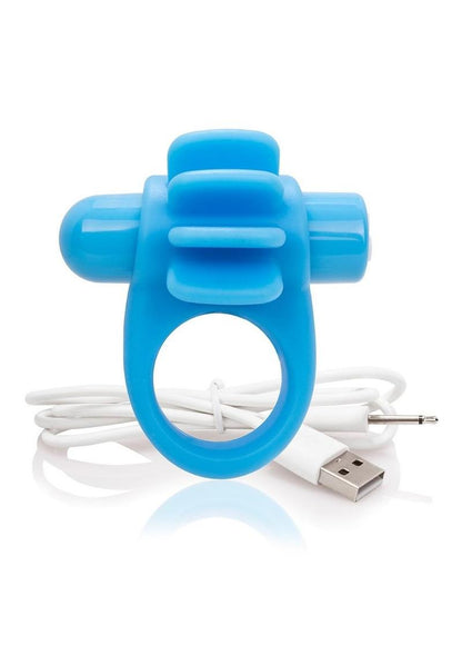 Charged Skooch Rechargeable Vibrating Silicone Cock Ring Waterproof