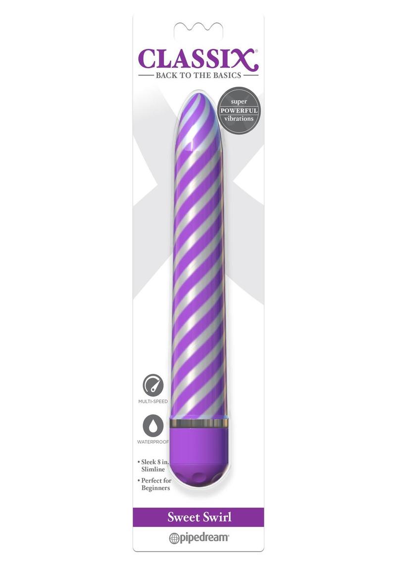 Classix Sweet Swirl Vibrator - Purple