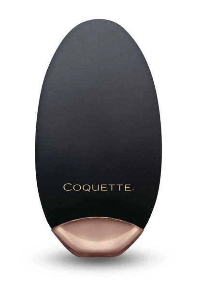 Coquette The Lay Me Down Rechargeable Silicone Vibrator - Black/Gold